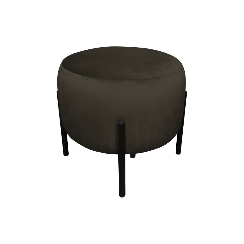 Pufa OLA loft ławka podnóżek metal