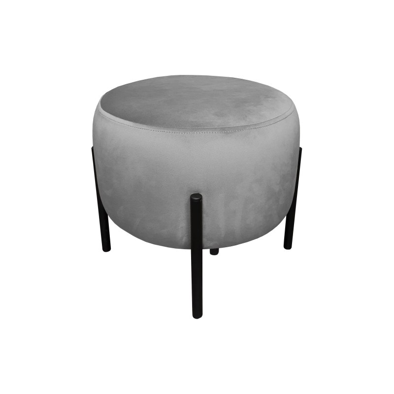 Pufa OLA loft ławka podnóżek metal