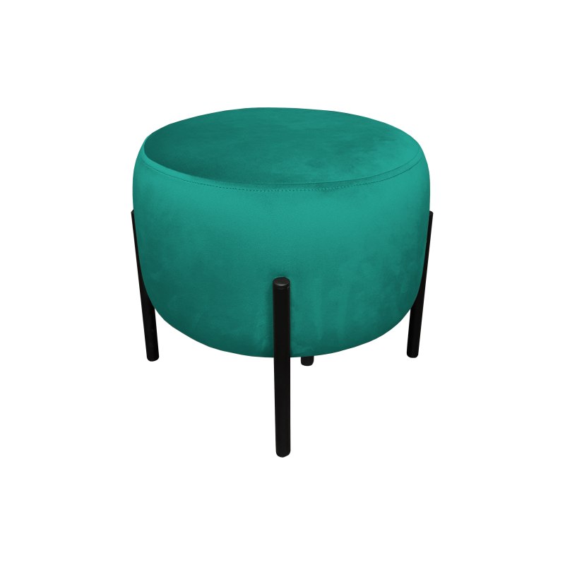 Pufa OLA loft ławka podnóżek metal