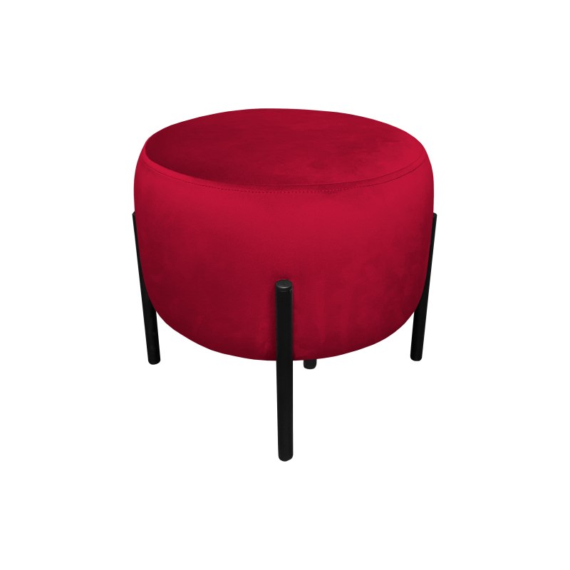 Pufa OLA loft ławka podnóżek metal