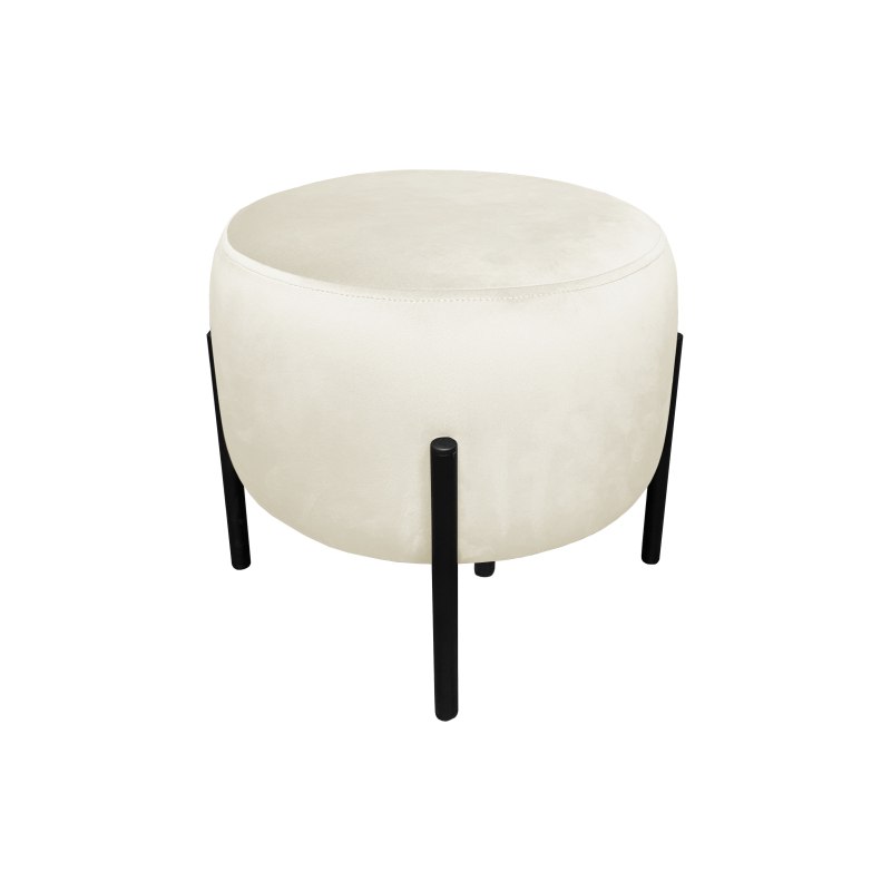 Pufa OLA loft ławka podnóżek metal