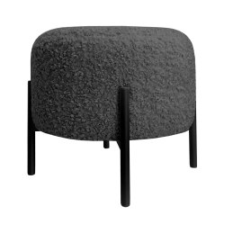 Pufa OLA loft ławka podnóżek metal