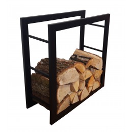 Stojak na drewno kominkowe 60x60 LOFT czarny