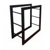 Stojak na drewno kominkowe 60x60 LOFT czarny