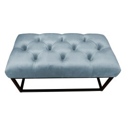 Ławka CHESTERFIELD tkanina Welur loft ławka metal