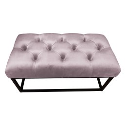Ławka CHESTERFIELD tkanina Welur loft ławka metal