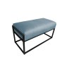 Ławka KAYA tkanina Welur loft ławka metal