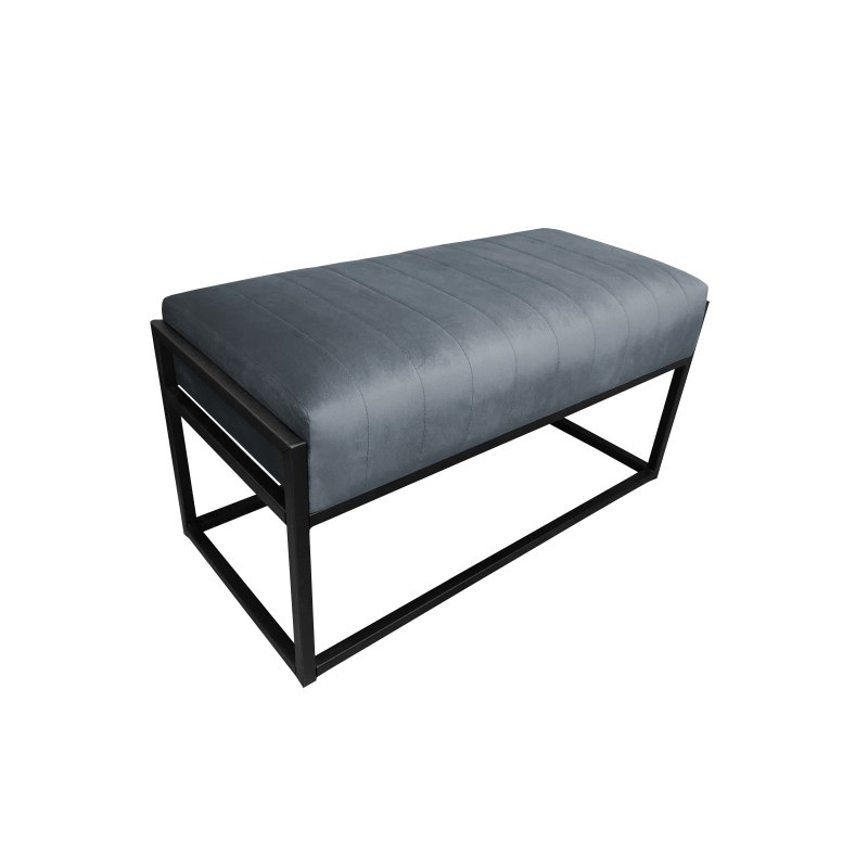 Ławka KAYA tkanina Welur loft ławka metal