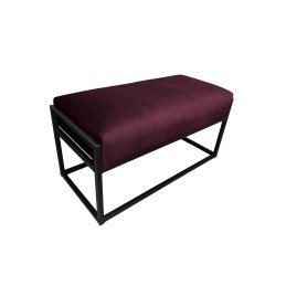 Ławka KAYA tkanina Welur loft ławka metal