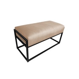 Ławka KAYA tkanina Welur loft ławka metal