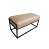 Ławka KAYA tkanina Welur loft ławka metal