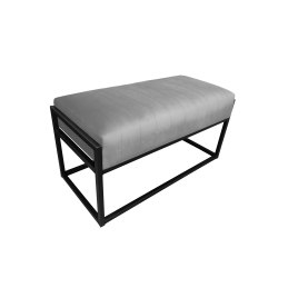 Ławka KAYA tkanina Welur loft ławka metal