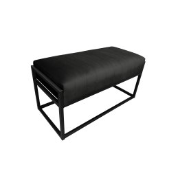 Ławka KAYA tkanina Welur loft ławka metal