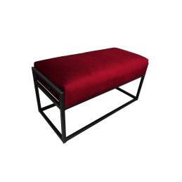 Ławka KAYA tkanina Welur loft ławka metal