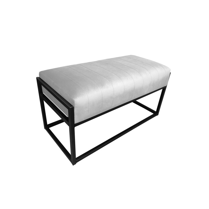 Ławka KAYA tkanina Welur loft ławka metal