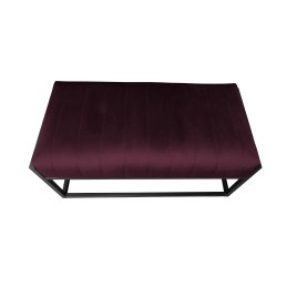 Ławka KAYA tkanina Welur loft ławka metal