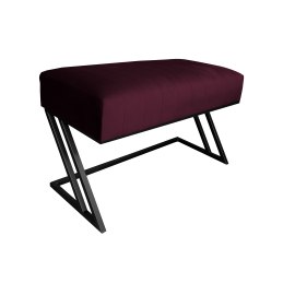 Ławka ZETA tkanina Welur loft ławka metal