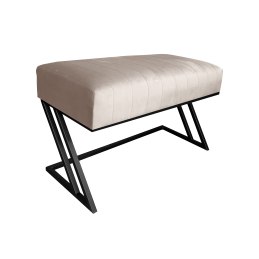 Ławka ZETA tkanina Welur loft ławka metal