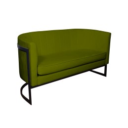 Sofa Glamour tkanina Welur podstawa metalowa