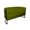 Sofa Glamour tkanina Welur podstawa metalowa