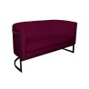 Sofa Glamour tkanina Welur podstawa metalowa