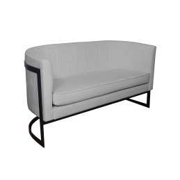 Sofa Glamour tkanina Welur podstawa metalowa