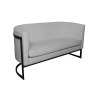 Sofa Glamour tkanina Welur podstawa metalowa
