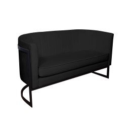 Sofa Glamour tkanina Welur podstawa metalowa
