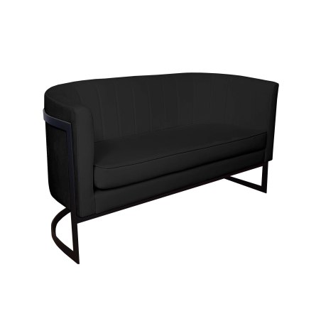 Sofa Glamour tkanina Welur podstawa metalowa