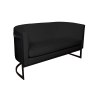 Sofa Glamour tkanina Welur podstawa metalowa