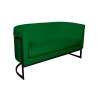Sofa Glamour tkanina Welur podstawa metalowa