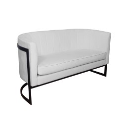 Sofa Glamour tkanina Welur podstawa metalowa