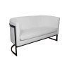 Sofa Glamour tkanina Welur podstawa metalowa