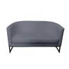 Sofa Glamour tkanina Welur podstawa metalowa