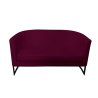 Sofa Glamour tkanina Welur podstawa metalowa