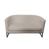Sofa Glamour tkanina Welur podstawa metalowa