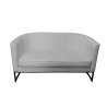 Sofa Glamour tkanina Welur podstawa metalowa