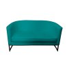 Sofa Glamour tkanina Welur podstawa metalowa