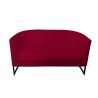 Sofa Glamour tkanina Welur podstawa metalowa