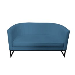 Sofa Glamour tkanina Welur podstawa metalowa