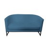 Sofa Glamour tkanina Welur podstawa metalowa