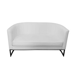 Sofa Glamour tkanina Welur podstawa metalowa
