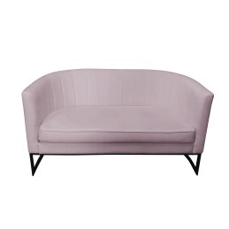 Sofa Glamour tkanina Welur podstawa metalowa