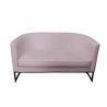 Sofa Glamour tkanina Welur podstawa metalowa