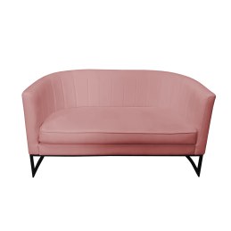 Sofa Glamour tkanina Welur podstawa metalowa
