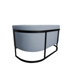 Sofa Glamour tkanina Welur podstawa metalowa