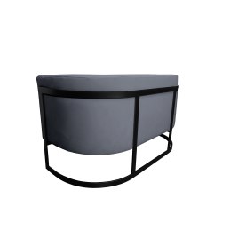 Sofa Glamour tkanina Welur podstawa metalowa