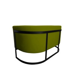 Sofa Glamour tkanina Welur podstawa metalowa