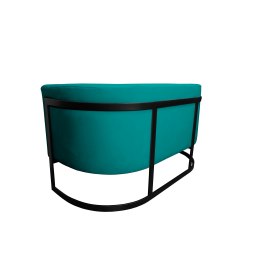 Sofa Glamour tkanina Welur podstawa metalowa