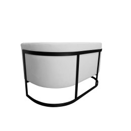 Sofa Glamour tkanina Welur podstawa metalowa